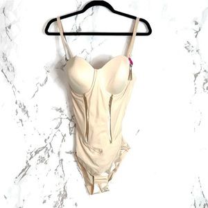 NWT maidenform shapewear bodysuit tan